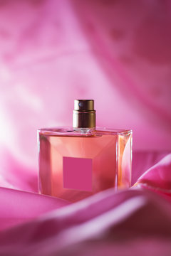 Elegant Pink Perfume Bottle