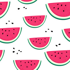 Watermelon fresh seamless pattern.