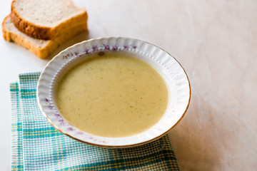Turkish Muhallebi Pudding with Walnut, Banana and Ladyfinger Biscuits