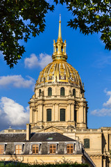 Les Invalides: Dome des Invalides (The National Residence of the Invalids). Paris, France