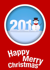Happy Merry Christmas! Christmas greeting card