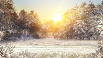 Table background and christmas time 
