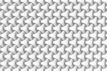 Elegant Abstract White geometric shape 3d Render Modern concept