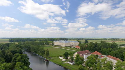 Fototapeta premium Aerial view of beautiful summer countryside