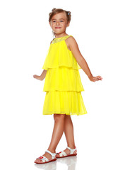 Portrait of a beautiful little girl