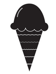 ice cream icon on white background. ice cream sign. flat style. ice cream cone symbol.