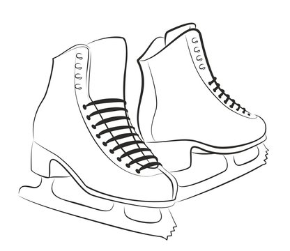 Sketch of the figured skates. 