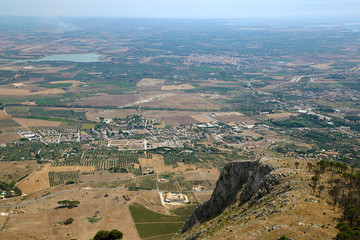 Sicily, Italy. A picturesque landscape in the vicinity of Erice