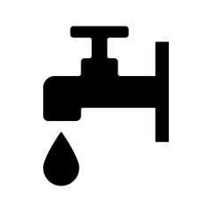 faucet water icon vector