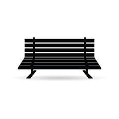 bench in black illustration