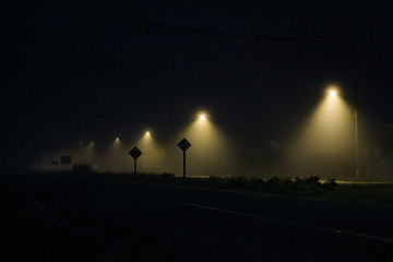 Night Scene Highway, Patagonia, Chile