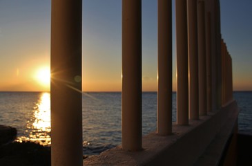 Cozumel Pier at Sunset