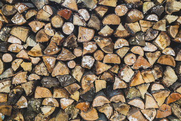 Leña apilada