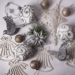 Christmas decorations silver