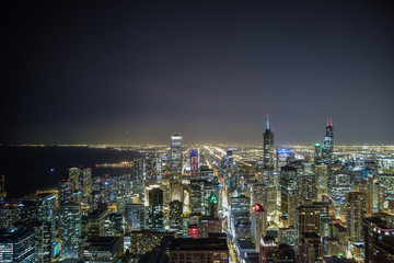 Obraz premium Big City Skyscrapers and Skyline