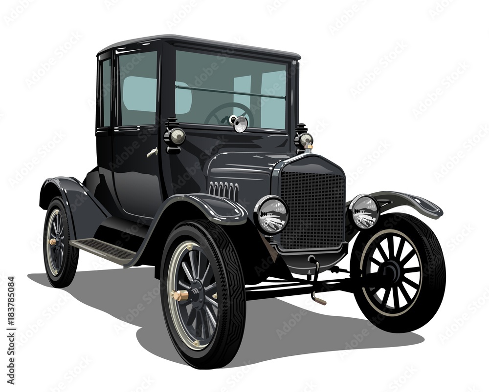 Wall mural vector vintage car