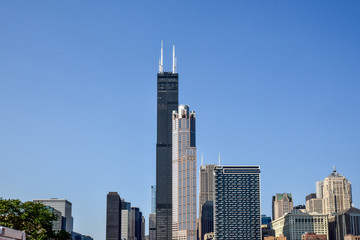 Fototapeta na wymiar Big City Skyscrapers and Skyline