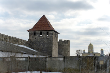 old fortress in winter
