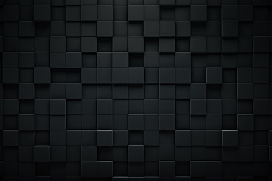 Abstract blocks background. Grunge surface, 3d rendering © Chanchai