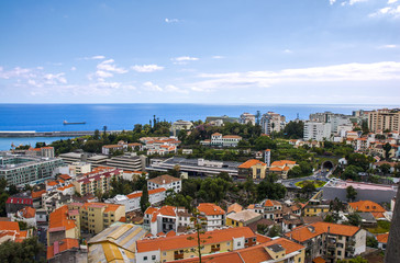 Fototapeta na wymiar Funchal city view, Madeira, Portugal