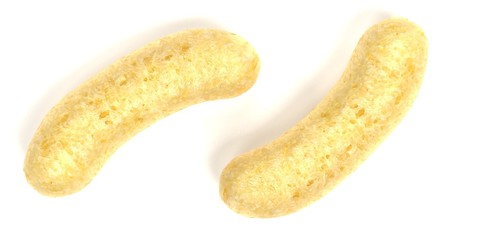 Realistic 3D Render of Corn Puffs
