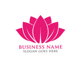 beauty lotus flower vector logo design