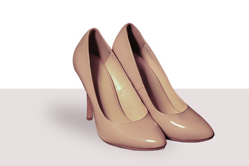 hairpin shoes on the shelf