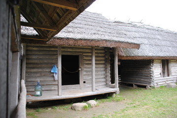 Beautiful architecture of the Belarusian village