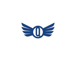 Wings and Letter Q Logo Icon 1