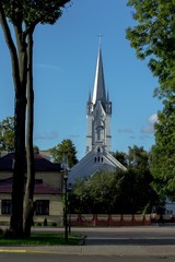 Fototapeta na wymiar Lutheran church in Grodno