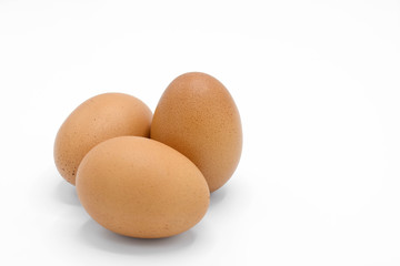 Egg isolated on white background