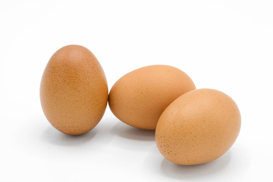 Egg isolated on white background