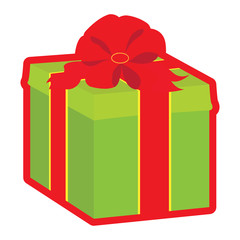 Isolated wrapped present