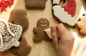 New Year Christmas Gingerbread Cakes