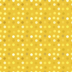 Polka dots gold glitter