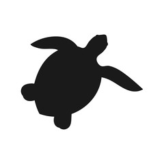 Sea turtle shape icon