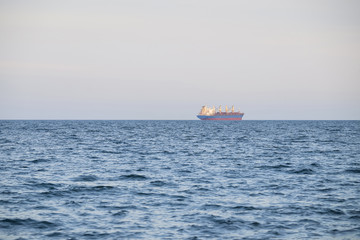 Lonesome ship in deep blue sea 2