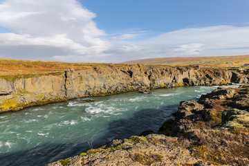 Fototapeta na wymiar Skjalfandafljot river in Iceland
