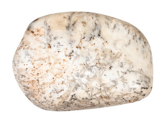 Obraz premium pebble of Albite stone isolated on white