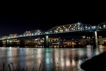 Fototapeta na wymiar Walking bridge of Chattanooga.