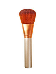Make up brush isolated on a white background, close up