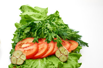 tomatoes with garlic and dill