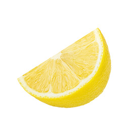 Fresh lemon isolated on white background with clipping path