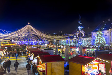 Christmas market in Sibiu, Romania