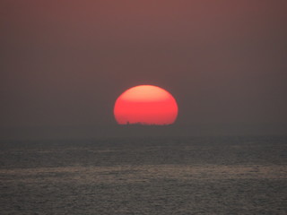 Coucher de soleil à Brettevlle sur Ay