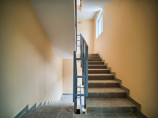 staircase in concrete building