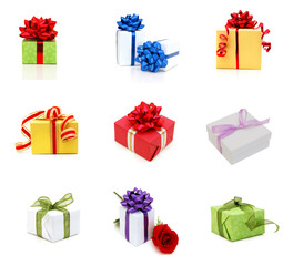 Wrapping gifts on collection