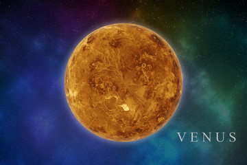 Obraz premium Planet Venus in the solar system. Elements of this image are furnished by NASA