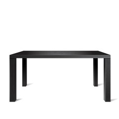 Black wooden table on white background. Template for object presentation. Vector 