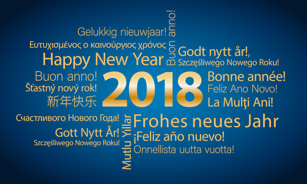 2018 word cloud with different languages
